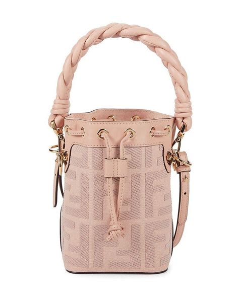 fendi cosmetic bag pink|fendi bucket bag pink.